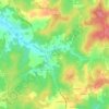 Mapa topográfico Les Gaumes, altitud, relieve