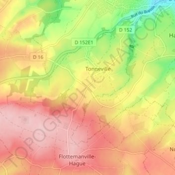 Mapa topográfico Carrefour du Mautalon, altitud, relieve