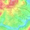 Mapa topográfico La Charrière, altitud, relieve