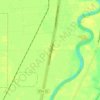 Mapa topográfico Glenlea, altitud, relieve
