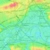 Mapa topográfico Chiswick, altitud, relieve