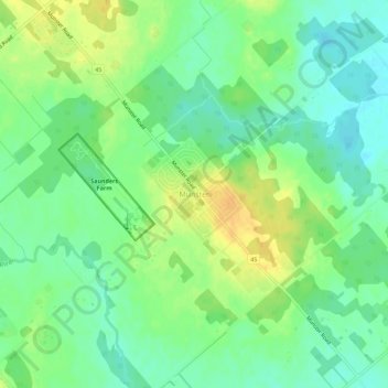 Mapa topográfico Munster, altitud, relieve