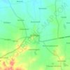 Mapa topográfico Channagiri, altitud, relieve