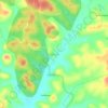 Mapa topográfico Baruru, altitud, relieve