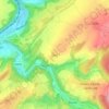 Mapa topográfico Ozo, altitud, relieve