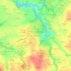 Mapa topográfico Kervaziou - Huella, altitud, relieve