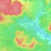 Mapa topográfico Les Moutiers, altitud, relieve