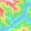 Mapa topográfico Pesinho, altitud, relieve