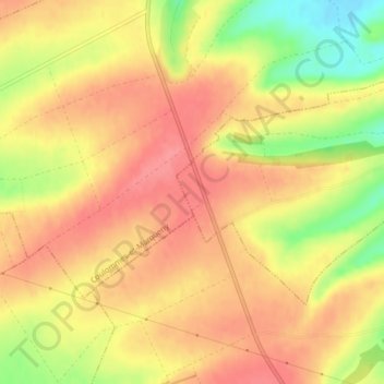 Mapa topográfico Champ Bohan, altitud, relieve