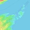 Mapa topográfico Petite Ile, altitud, relieve