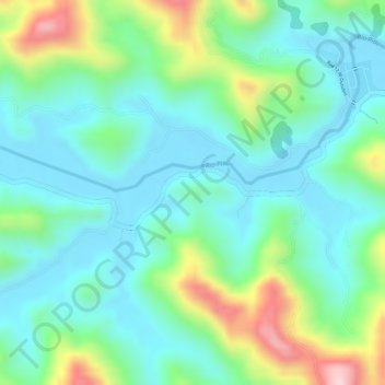 Mapa topográfico PO1, altitud, relieve