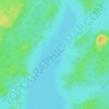 Mapa topográfico Lac Dickson, altitud, relieve