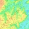 Mapa topográfico Les Prames, altitud, relieve