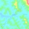 Mapa topográfico Barranquita, altitud, relieve