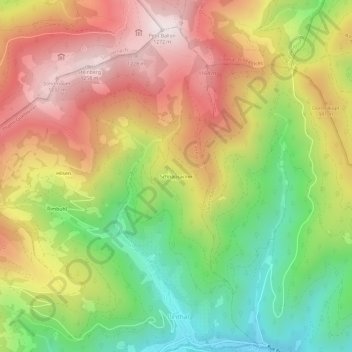 Mapa topográfico Schnapsacker, altitud, relieve
