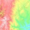 Mapa topográfico Rendufe, altitud, relieve