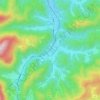 Mapa topográfico Hofamt, altitud, relieve