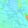 Mapa topográfico Rajampet, altitud, relieve