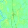 Mapa topográfico Beldanga, altitud, relieve