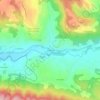 Mapa topográfico La Bégude, altitud, relieve