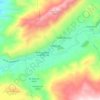Mapa topográfico Ait Bouguemez, altitud, relieve