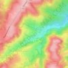 Mapa topográfico Mariagne, altitud, relieve