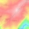 Mapa topográfico Orca do Pinhal dos Amiais, altitud, relieve