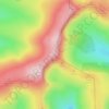 Mapa topográfico Cadair Berwyn, altitud, relieve