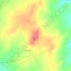 Mapa topográfico Cabeças, altitud, relieve