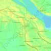 Mapa topográfico Kothapeta, altitud, relieve