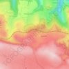 Mapa topográfico La Carnicousie, altitud, relieve