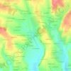 Mapa topográfico Bouvigny, altitud, relieve