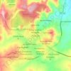 Mapa topográfico Paracatu, altitud, relieve