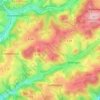 Mapa topográfico Unterbergscheid, altitud, relieve