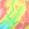 Mapa topográfico Secerigo, altitud, relieve