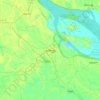 Mapa topográfico Faridpur, altitud, relieve