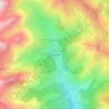 Mapa topográfico La Foux d'Allos, altitud, relieve