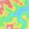 Mapa topográfico Meggethead, altitud, relieve