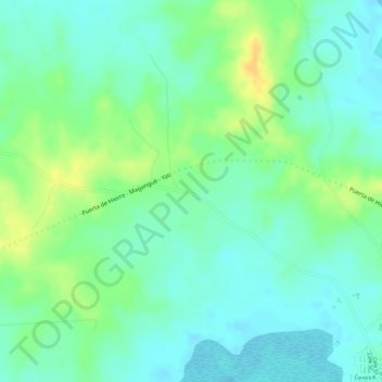 Mapa topográfico Santa Rosa, altitud, relieve