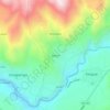 Mapa topográfico Hupana, altitud, relieve