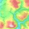 Mapa topográfico Efail Fach, altitud, relieve