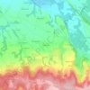 Mapa topográfico Le Buron, altitud, relieve