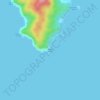 Mapa topográfico Manok Point, altitud, relieve