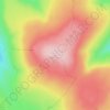 Mapa topográfico Burnhope Seat, altitud, relieve