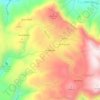 Mapa topográfico Ar Rafisah, altitud, relieve