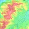 Mapa topográfico Holzing, altitud, relieve