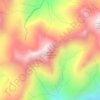 Mapa topográfico Mount Duckabush, altitud, relieve
