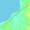 Mapa topográfico Calumangan, altitud, relieve