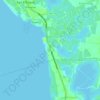 Mapa topográfico Tibsoc, altitud, relieve
