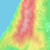 Mapa topográfico Bouro, altitud, relieve